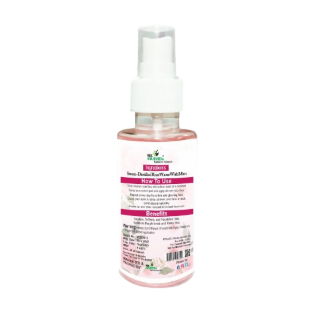 VedicAyurveda Rose Toner & Mist Steam Distilled Rose Water