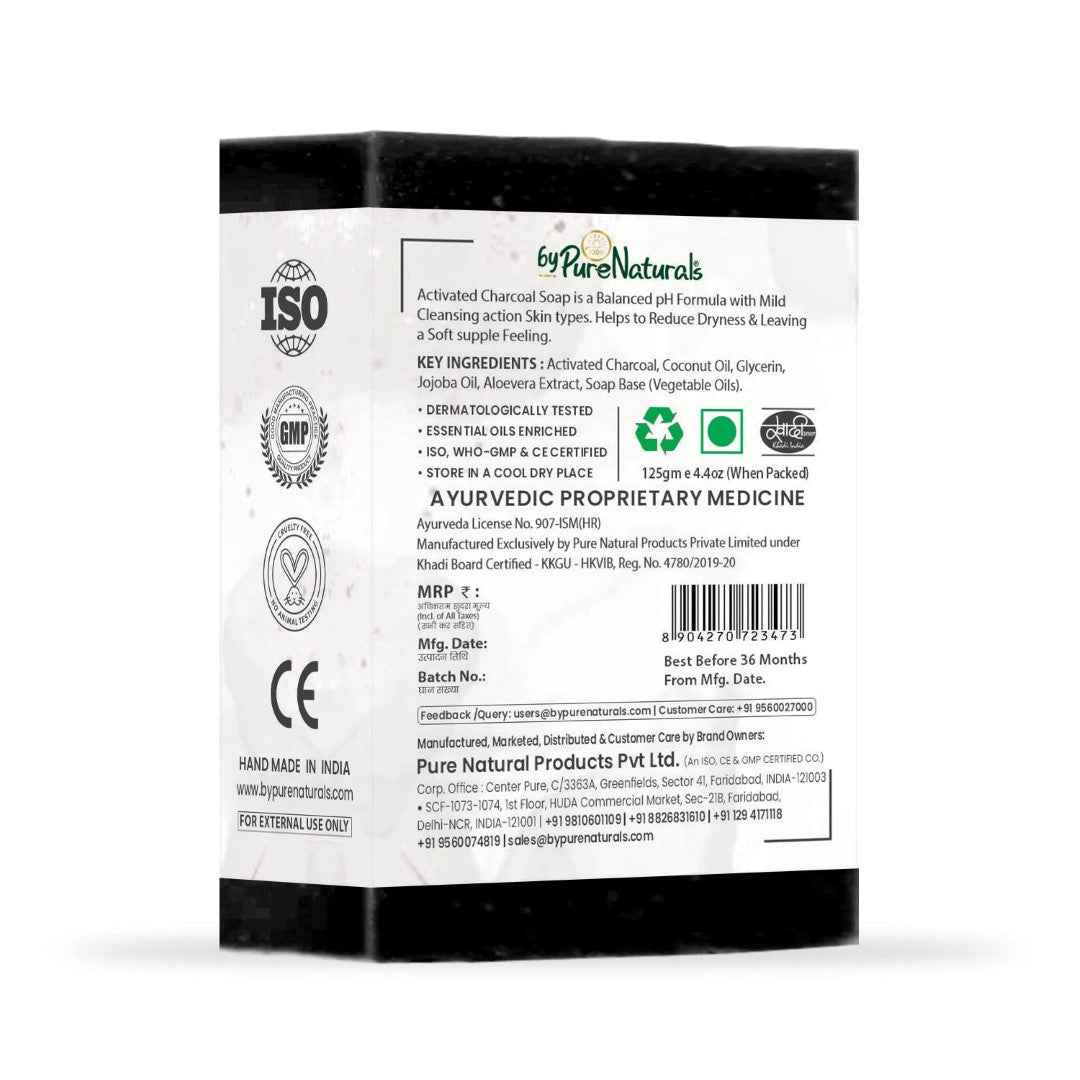 byPureNaturals Charcoal Soap