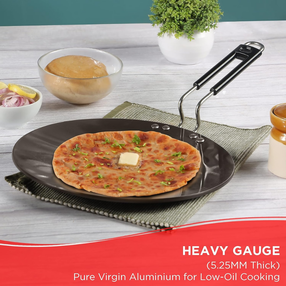 Vinod Black Pearl Plus Hard Anodised Roti/Paratha/Phulka Tawa