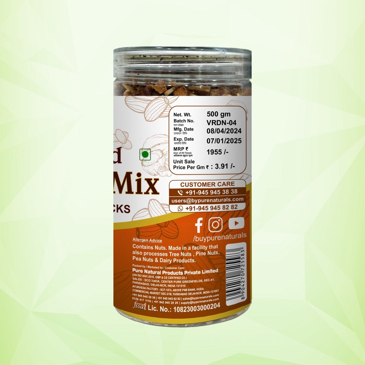 byPureNaturals Dietary Nuts Mix Vegan Roasted