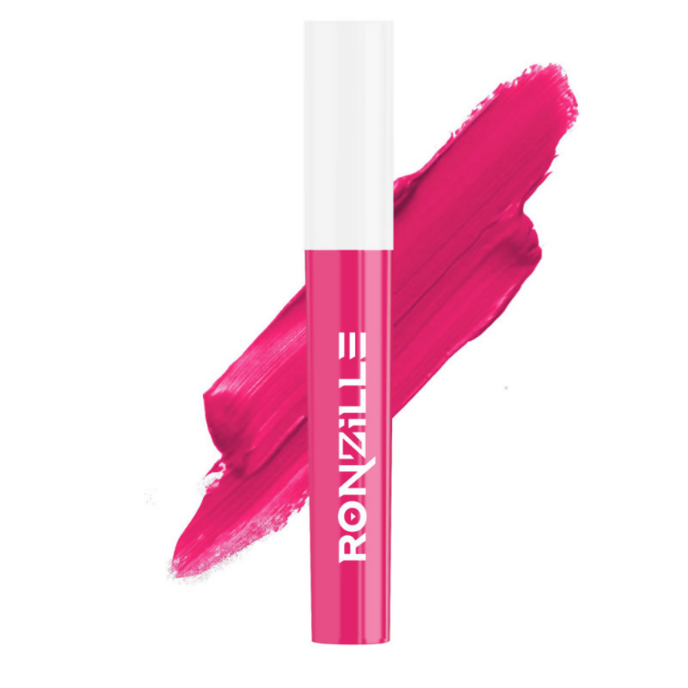 Ronzille Non Transfer Matte Liquid Lipstick Plus Lip Gloss - Blush And Pinks