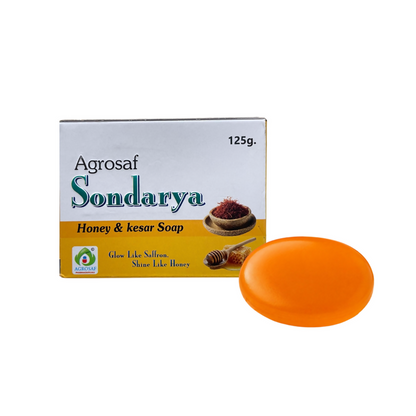 Agrosaf Sondrya Honey & Kesar Soap