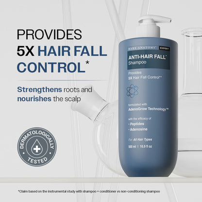 Bare Anatomy Anti-Hair Fall Shampoo 5X Hair Fall Control With Peptides