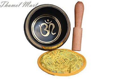 Singing Bowl with Cushion and Rosewood Mallet - Om Peace Design