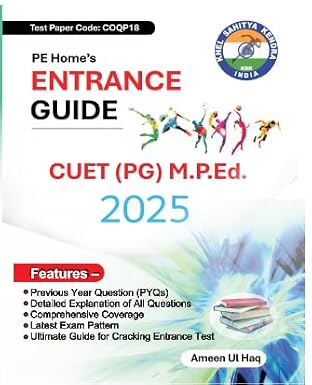 CUET PG M.P.Ed. Entrance Guide 2025, Previous Year Questions with Detailed Explanations Paperback  28 February 2025