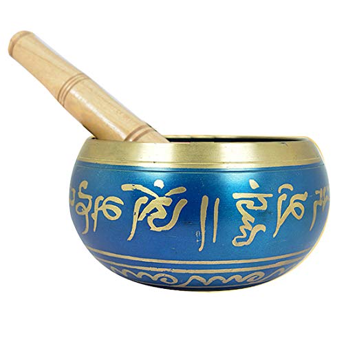 Singing Bowl | Tibetan Buddhist Meditation Bowl | Metal Alloy | 4.5 Inch Diameter