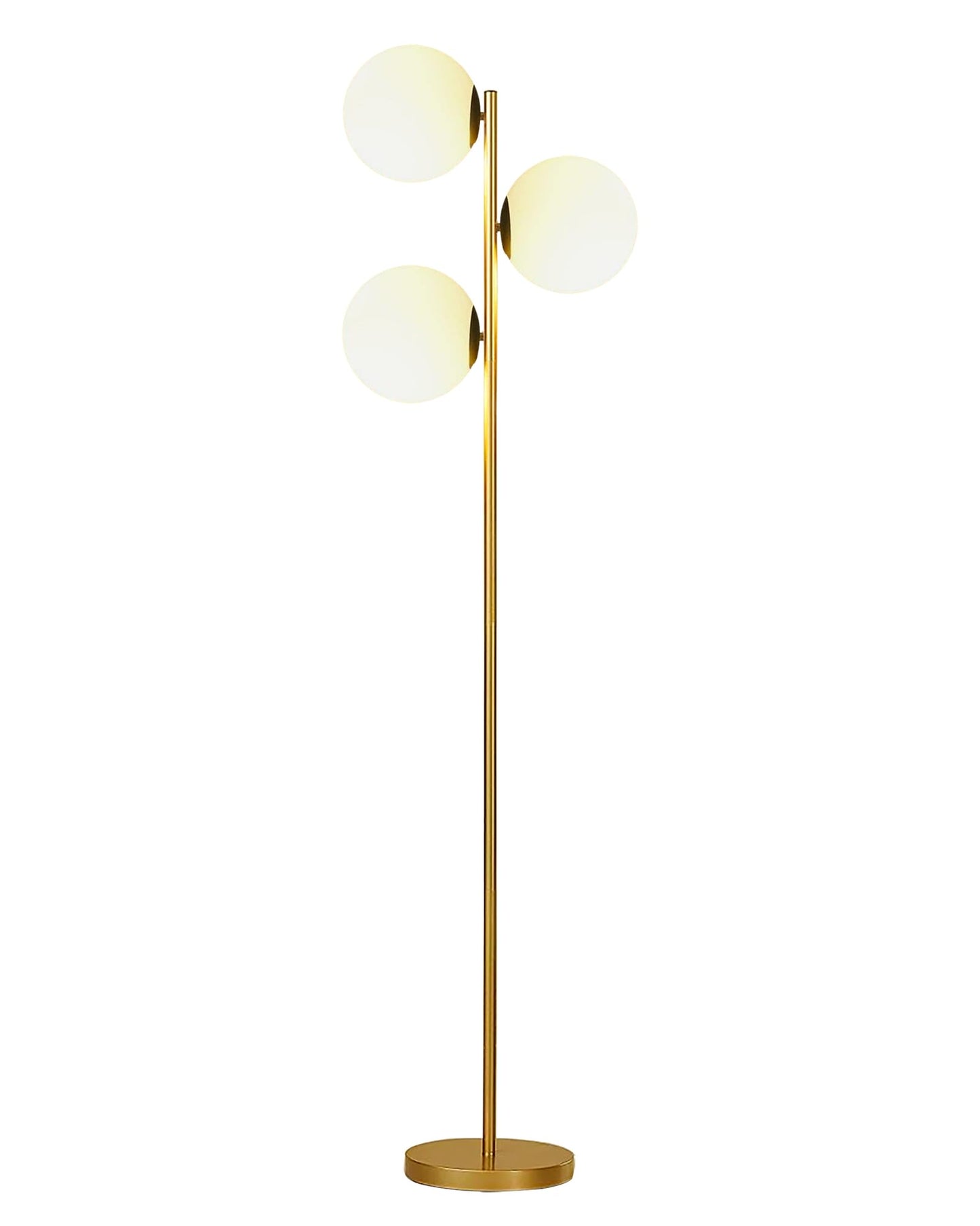 Industrial Floor Lamp with Adjustable Diamond Cage Shades, Black Metal, 62 Inch