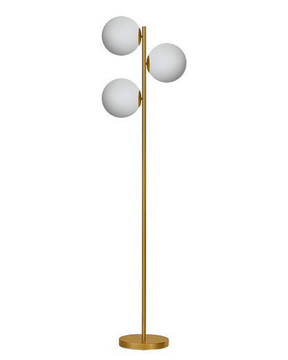 Industrial Floor Lamp with Adjustable Diamond Cage Shades, Black Metal, 62 Inch