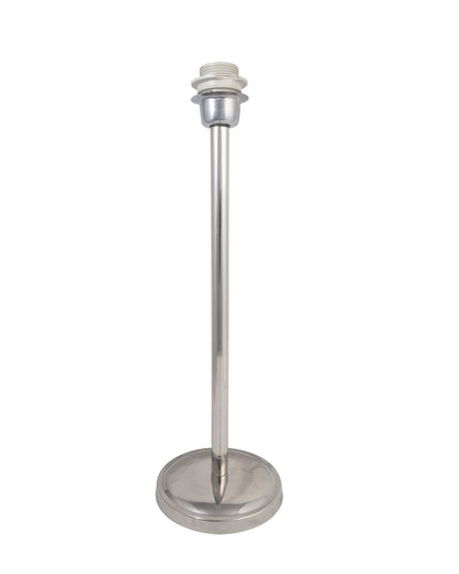 Table Lamp with Fabric Shade and Chrome Base - 33x33x58 cm - Brown