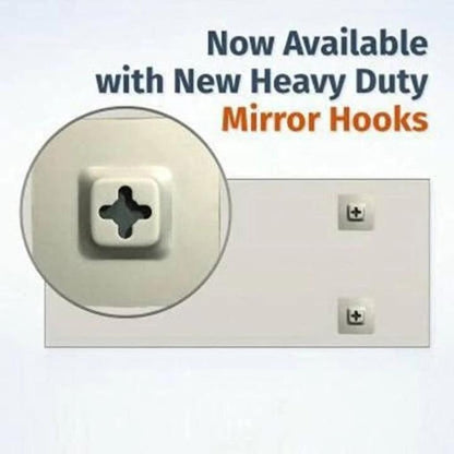 Frameless Wall Mirror with Polished Edges - Minimalist Design - Rectangle - Ideal for Bedroom, Bathroom, Entryway