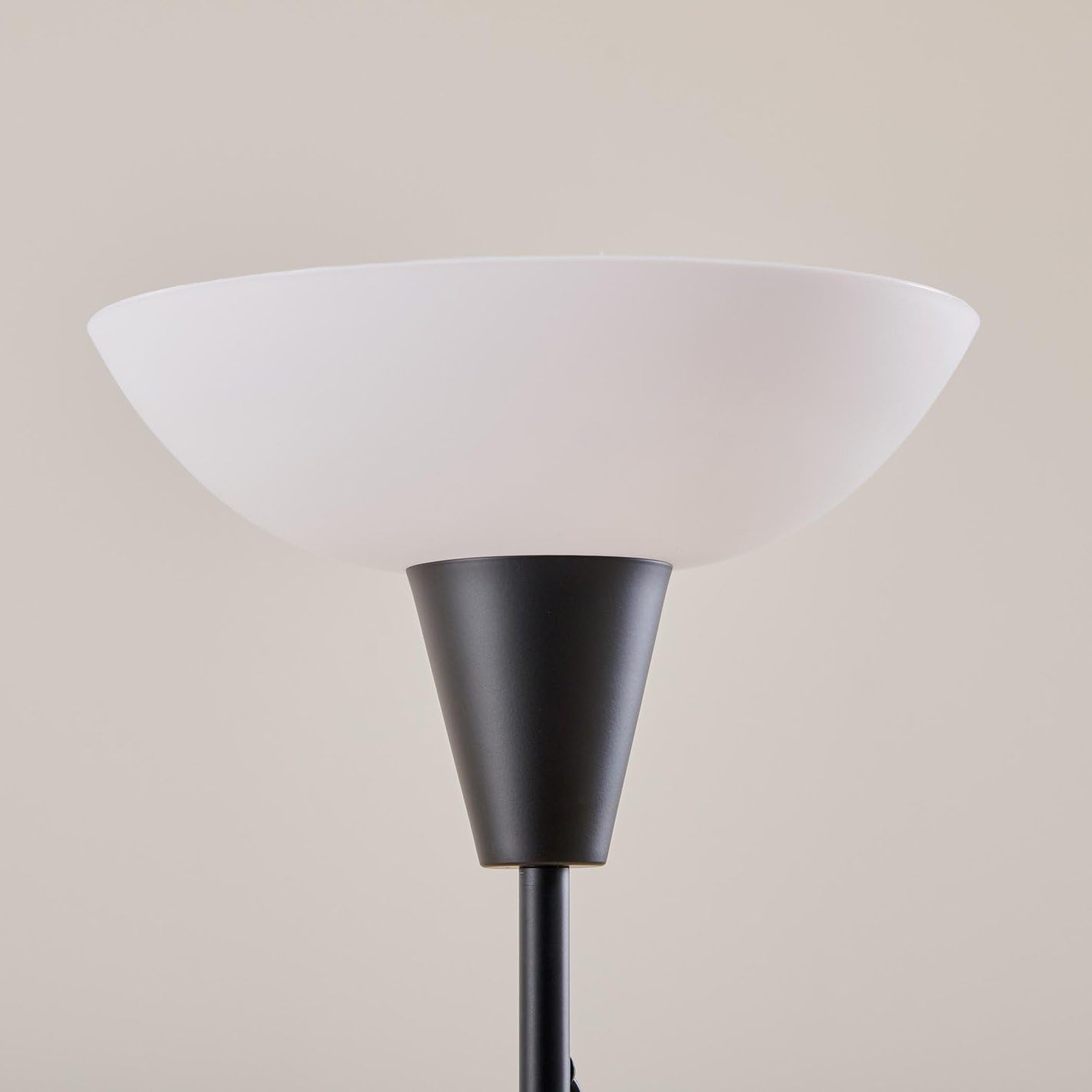 Modern LED Floor Lamp with Adjustable Height - 180 cm - Minimalist Design - Black - Flexible Gooseneck
