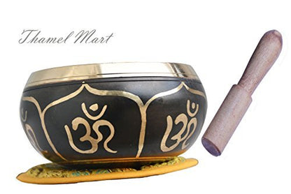 Singing Bowl with Cushion and Rosewood Mallet - Om Peace Design
