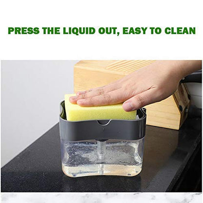 Soap Dispenser - Multi-Color - 400 ML - Pump Design - Includes Sponge - Easy to Clean