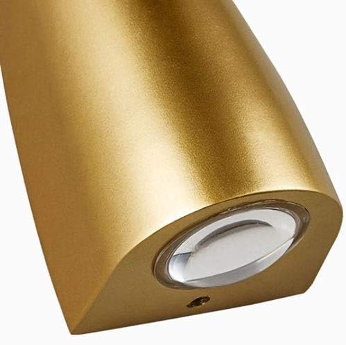 LED Wall Light Up/Down Creative Design Gold 6 Watt Warm White IP-65 Rainproof