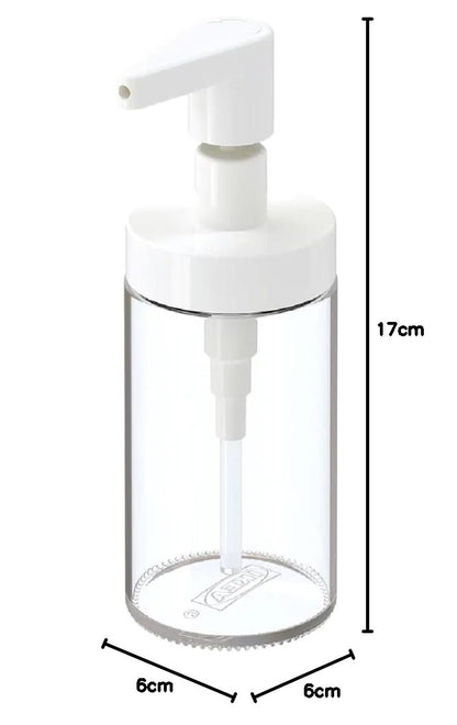Soap Dispenser - Glass with Rust-Proof Pump - 200 ml Capacity - Clear Finish