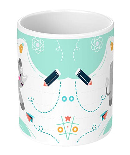 Coffee Mug Gloss Finish Ceramic 350ml Colorful Alphabet Letter R
