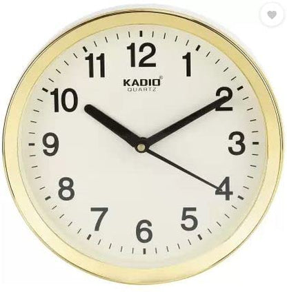 Kadio Analog Wall Clock 20 cm Beige Plastic Frame