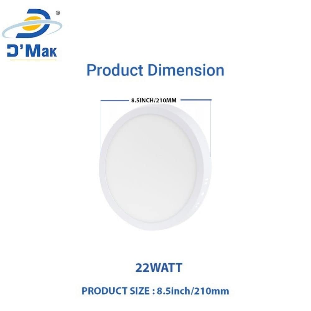 LED Surface Mounted Ceiling Light 22W Round Aluminium Energy Saving White Light