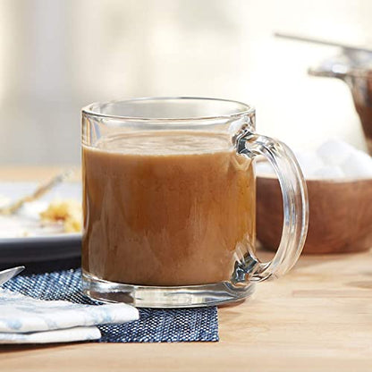 Coffee Mug with Quote - Transparent Glass - 330ml - Unique Design