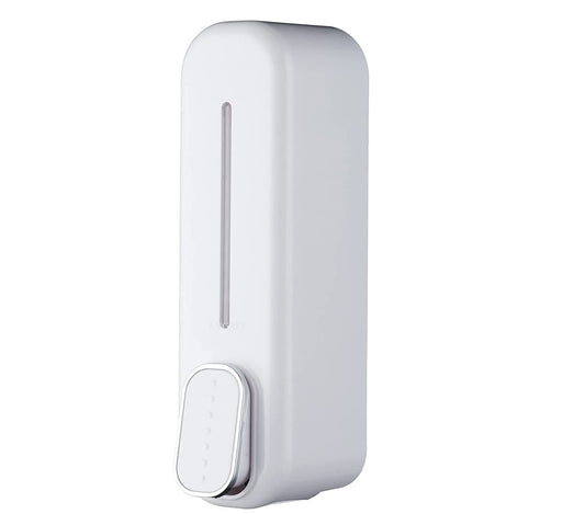 Wall Mounted Soap Dispenser - Plastic - White - 350 ml - Easy to Assemble