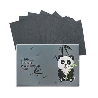 Charcoal Oil Blotting Sheets for Face - 100 Pack, Acne-Reducing