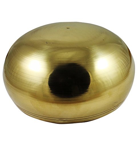 Singing Bowl Set - Hand-Painted Black with Gold Trim - 5 Inch Diameter - Includes Cushion & Mallet