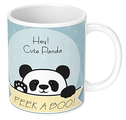 Ceramic Printed Cartoon Coffee Mug for Kids - 350ml Capacity, Gloss Finish