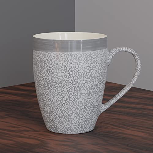 Coffee Mug Set of 1 Ceramic Grey 280 ml - Microwave Safe Tea Mug