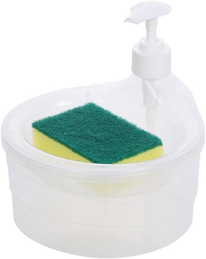 Double Layer Soap Dispenser with Sponge Holder - Multi Color