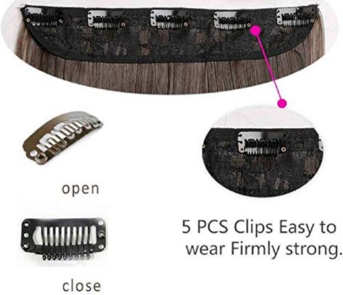 Women's Brown Curly/Wavy Hair Extensions, 24 Inch