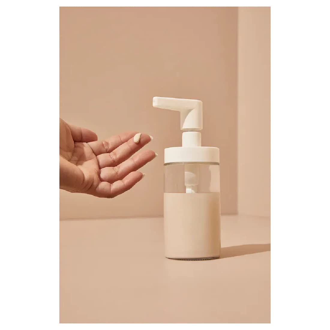 Soap Dispenser - Glass with Rust-Proof Pump - 200 ml Capacity - Clear Finish