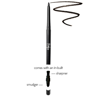 Organic Kohl Eyeliner - Black, Long-Wearing, Vegan, 0.35 Gm