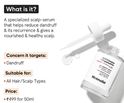 Anti-Dandruff Hair Serum with CPH & Oligopeptide 50ml