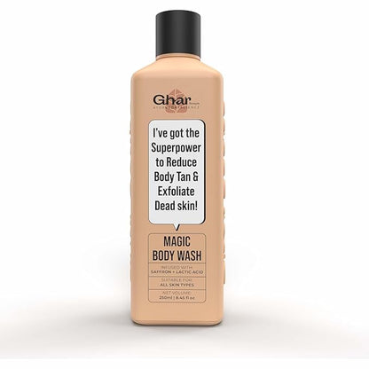 Exfoliating Body Wash with Saffron & Niacinamide - Tan Removal