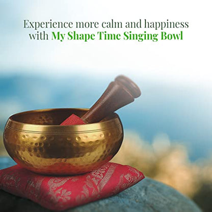 Tibetan Singing Bowl 3.5" Handcrafted with Mantra Design for Meditation and Stress Relief