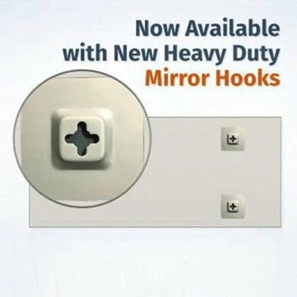 Frameless Rectangular Wall Mirror Clear Reflection 12x18 inch