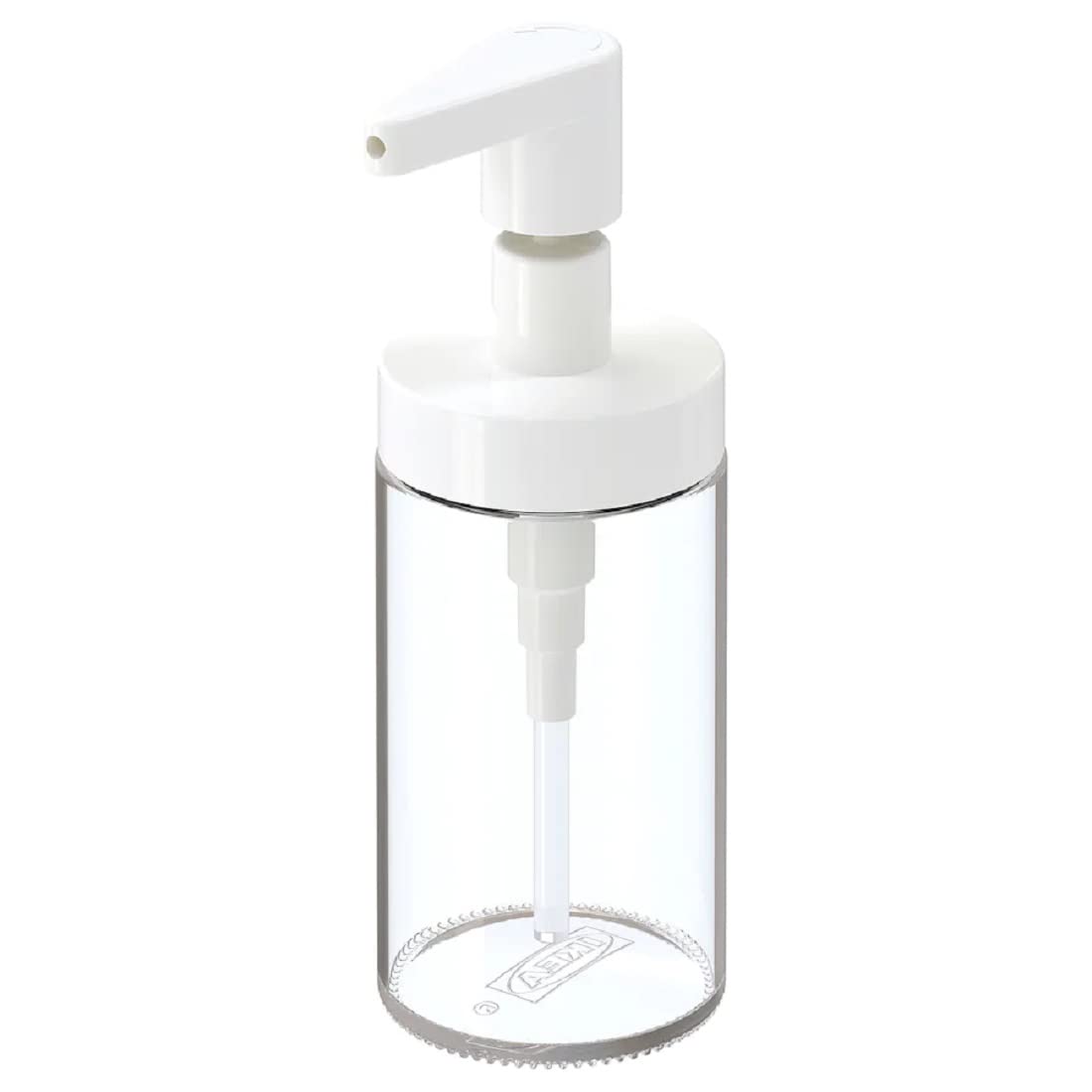 Soap Dispenser - Glass with Rust-Proof Pump - 200 ml Capacity - Clear Finish