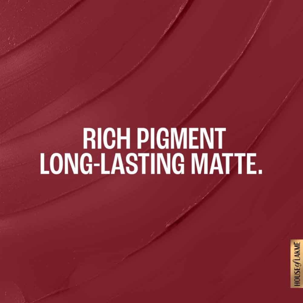Burgundy Bloom Matte Lipstick with French Rose Oil, 4.5G