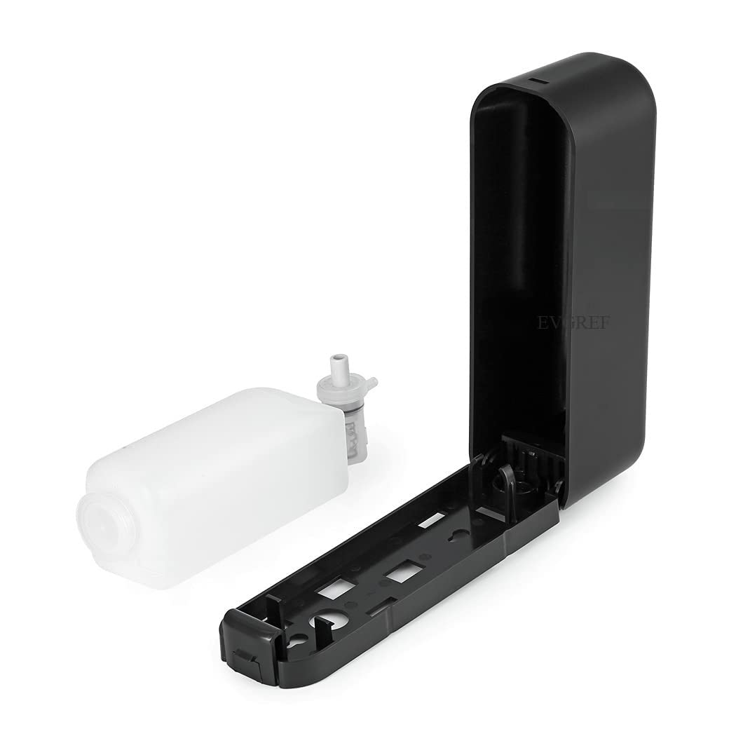 Soap Dispenser Black ABS 350 ml Modern Design Easy Installation
