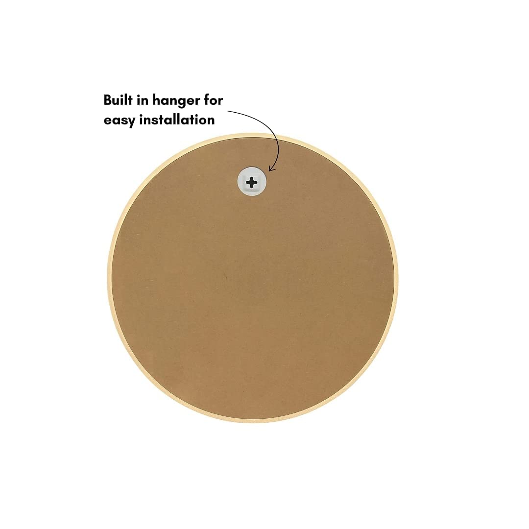 Round Wall Mirror with Metal Frame, Modern Design, Gold Finish, 20 cm