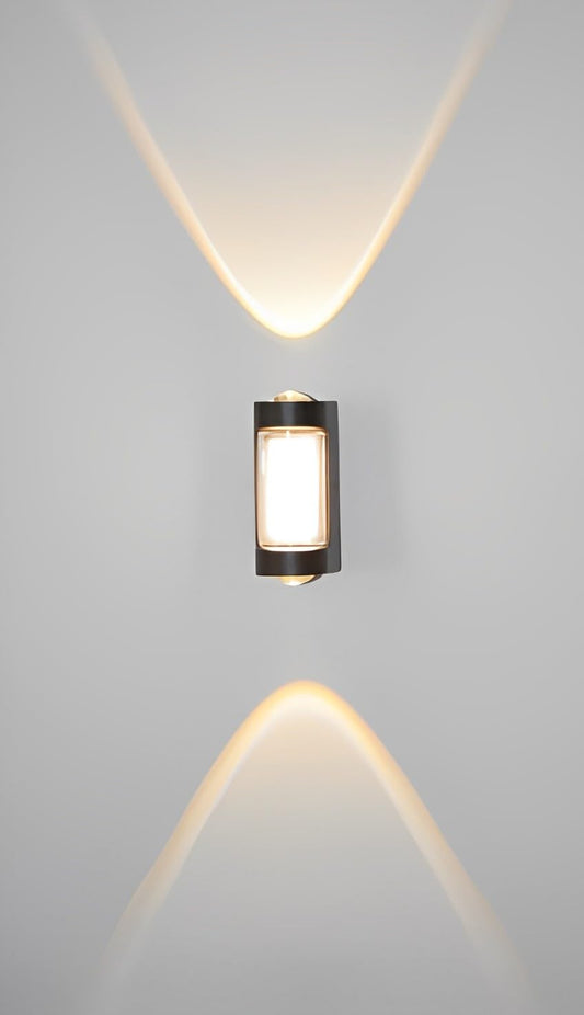 LED Wall Light Up Down Warm White IP65 Waterproof Metal 2x10cm