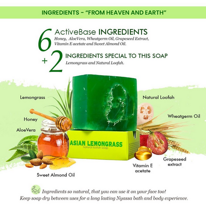 Nyassa Lemongrass Loofah Soap