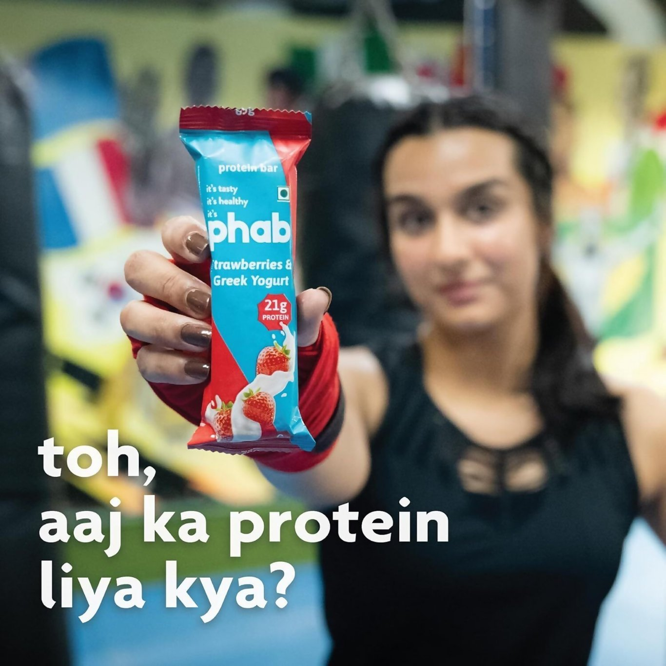 Phab Protein Bars With Protein Strawberries & Greek Yogurt