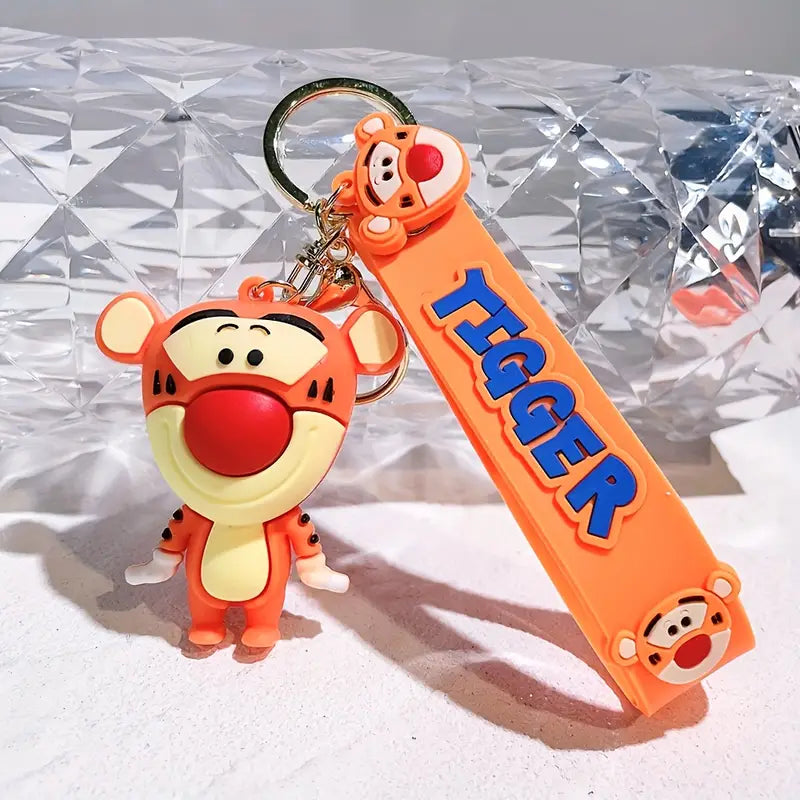 Tigger Silicone Keychain | Winnie The Pooh | 3D Lanyard Keychain | Premium |