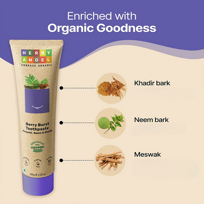 Herby Angel Berry Burst Toothpaste for Kids