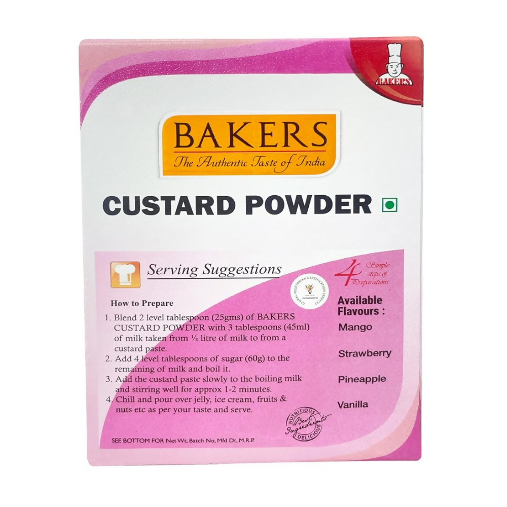 BAKERS Raspberry Flavored Custard Powder