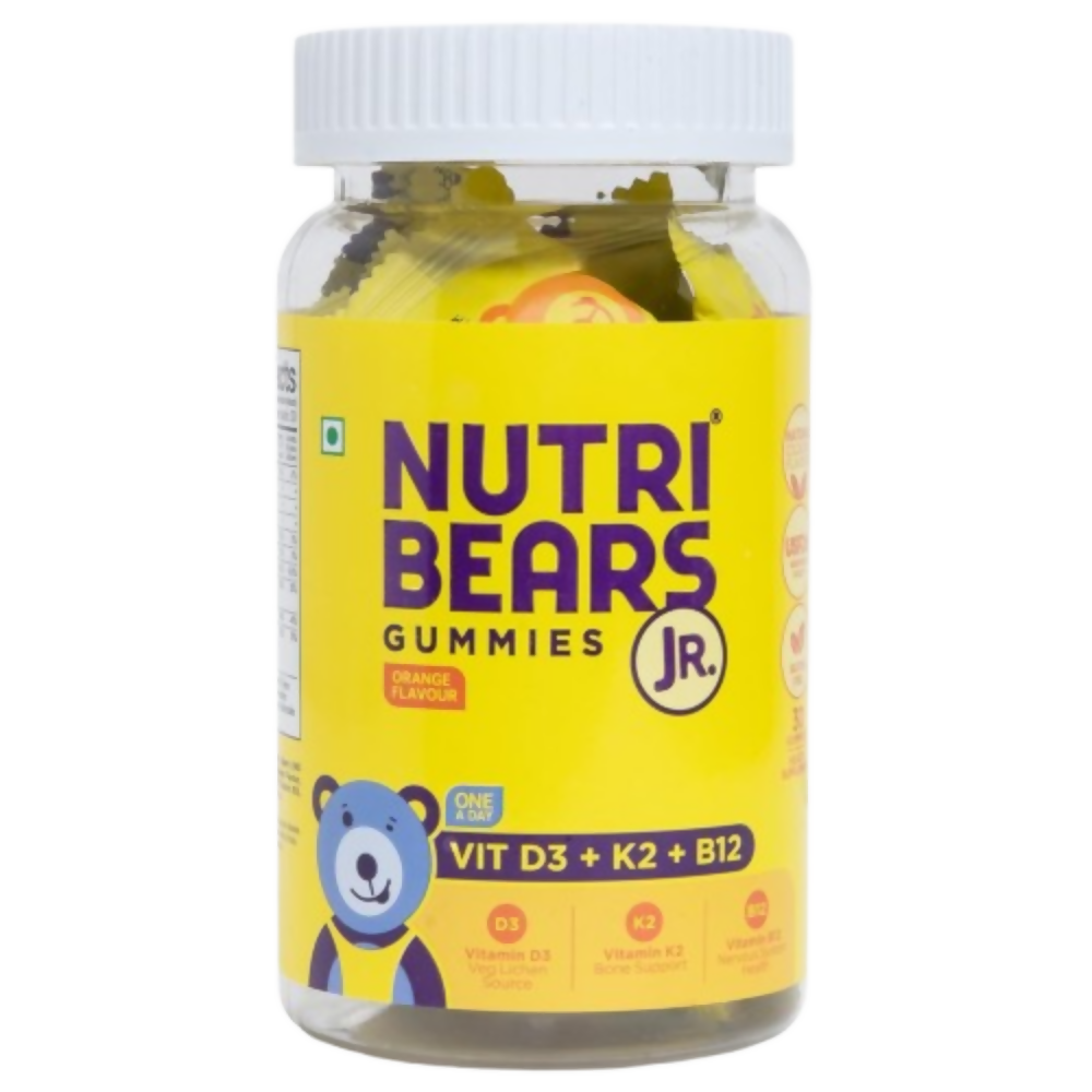 NutriBears Kids Vitamin D3,K2 & B12 Gummies