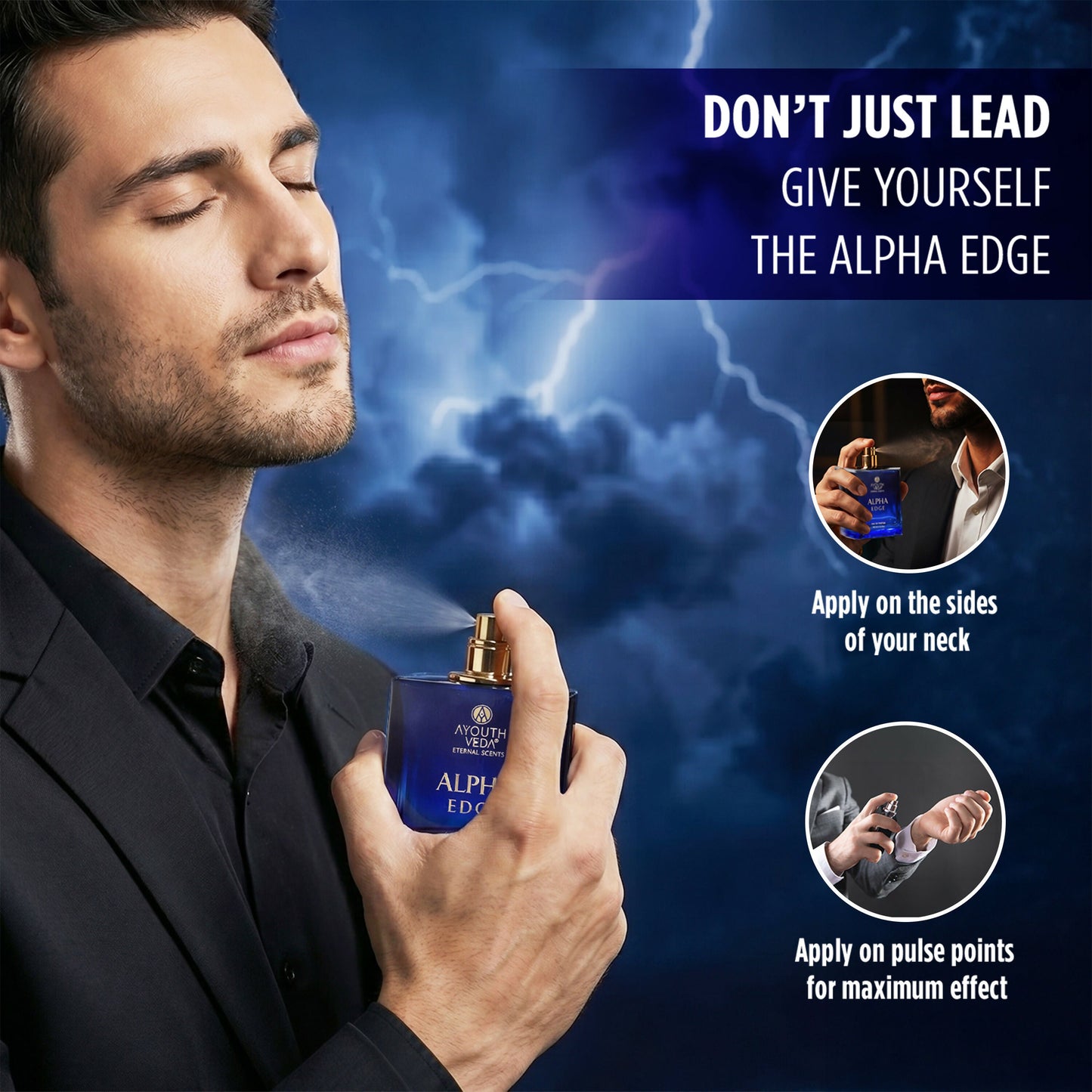Ayouthveda Alpha Edge Eau De Parfum For Men