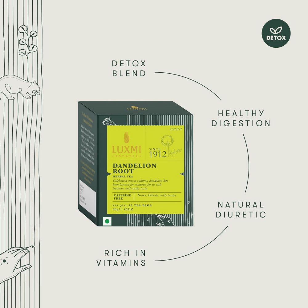 Luxmi Estates Pure Dandelion Root  Natural Herbal Infusion