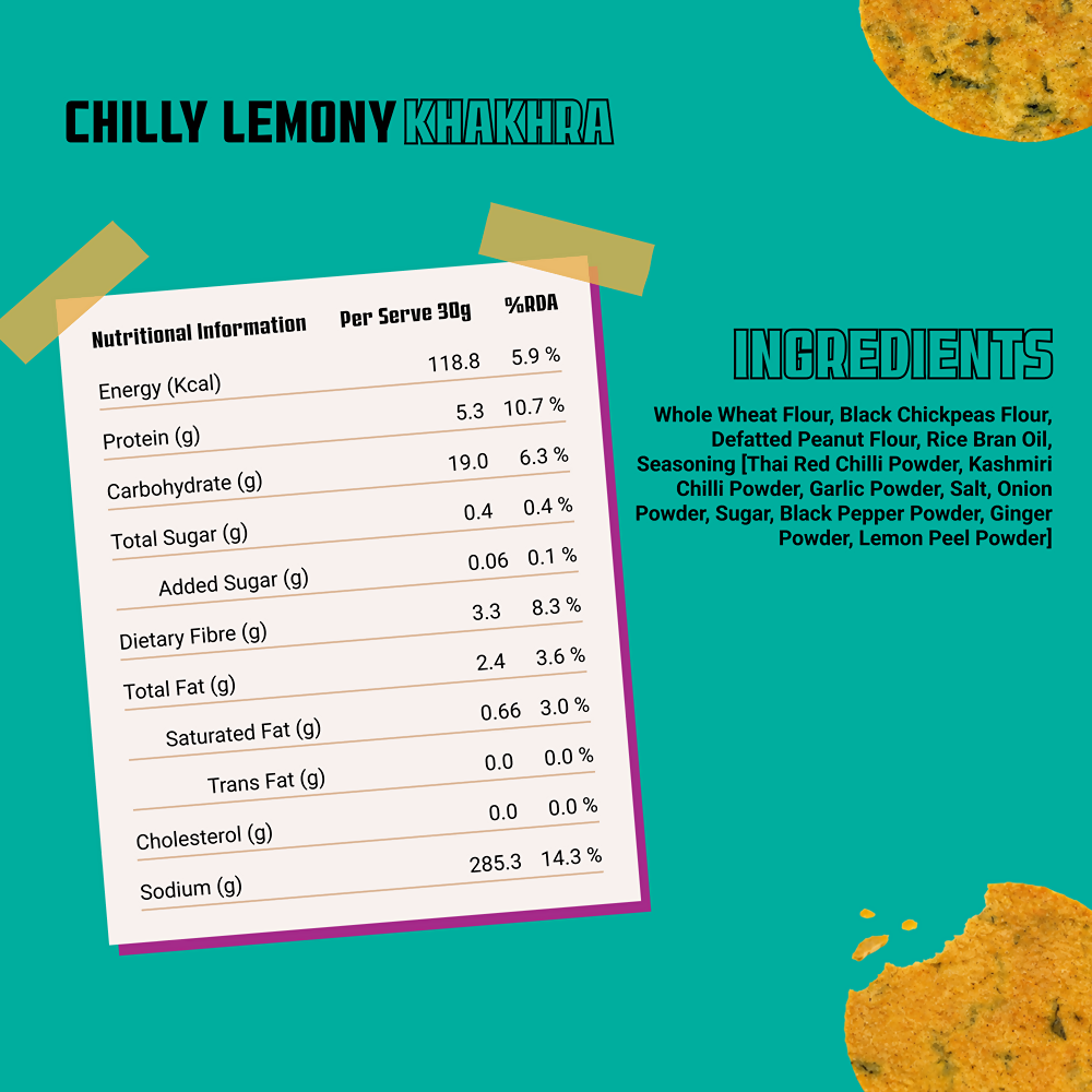 Knacks Coin Khakhra Crisps - Chilly Lemony Flavour